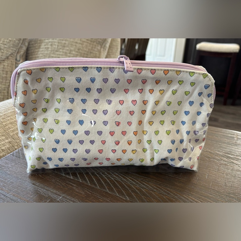 Roller Rabbit Hearts Cosmetic Pouch
